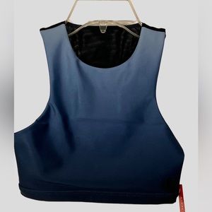 GOOD‎ AMERICAN Blue Ombré Empower Sports Bra Size 0